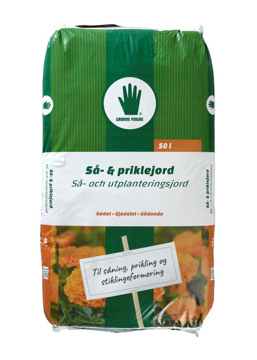 Så- og priklejord 50 liter - Grønne Fingre®